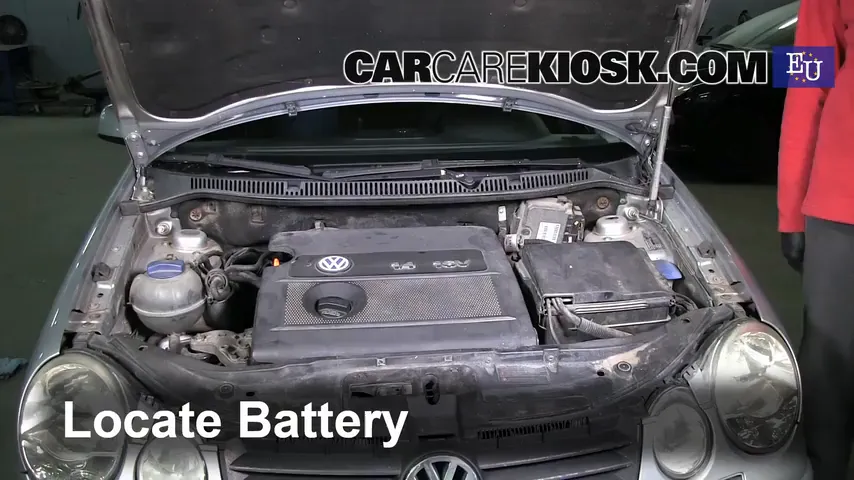 2002 Volkswagen Polo 1.4L 4 Cyl. Batterie Changement